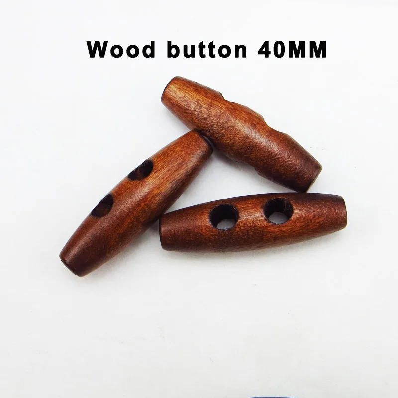 15 шт. 20 мм~ 60 мм коричневый деревянный рожок Переключить одежду швейные кнопки одежды аксессуары пальто Пуговицы WHB-094 - Цвет: 13