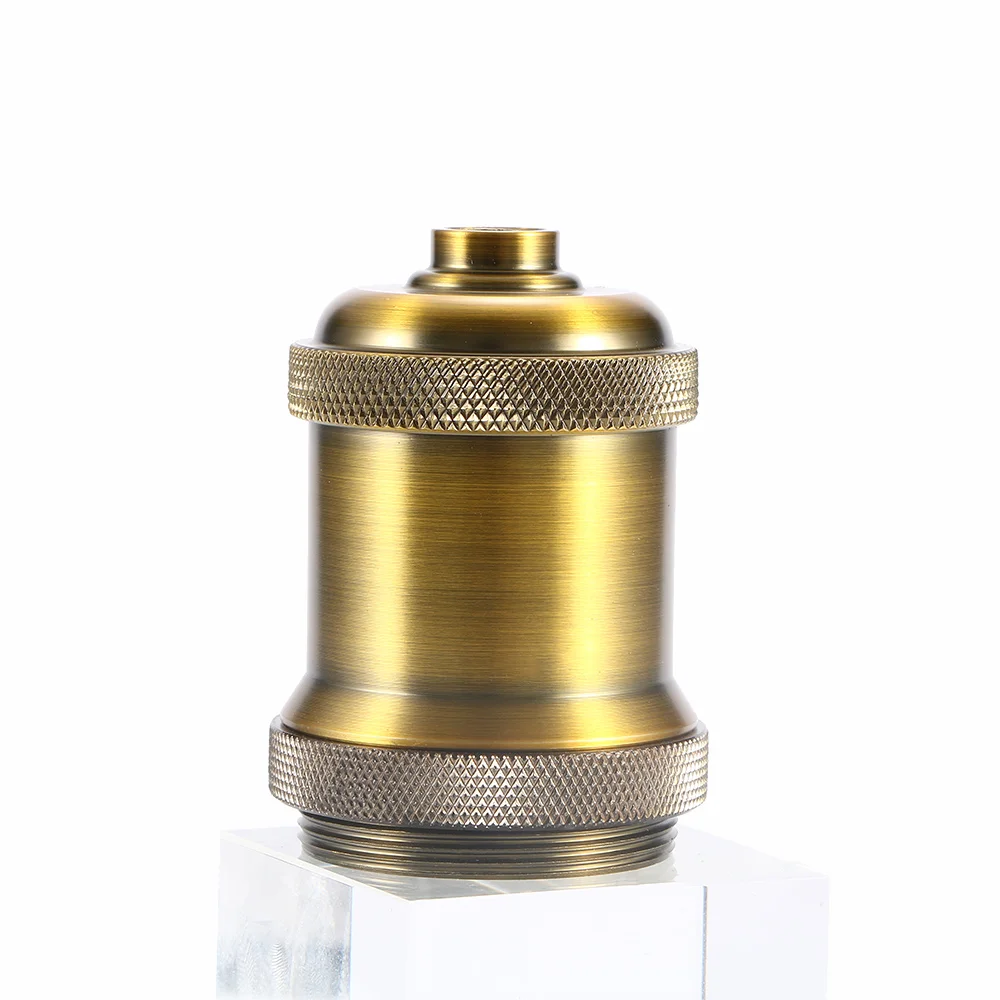 

Brand New and High Quality E27 Retro Vintage Aluminum Lamp Holder Screw Thread Light Socket For Pendant Light Lamp Bases