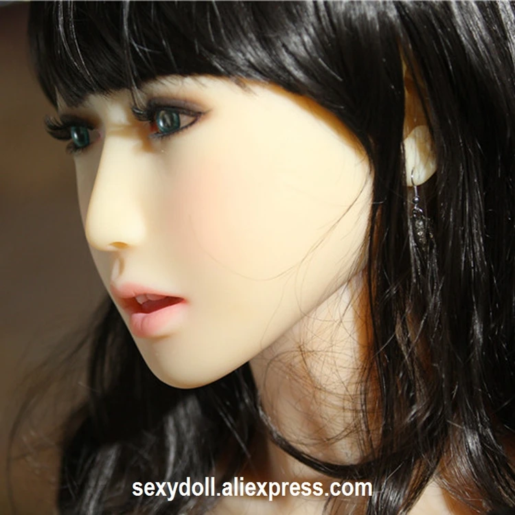 WMDOLL Japanese silicone realistic sex doll head Asian (9)