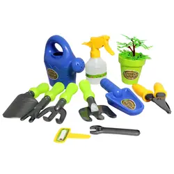 Rowsfire 12 шт./партия, детские игрушки в виде садовых инструментов, набор инструментов для садоводства на свежем воздухе, маленькие инструменты