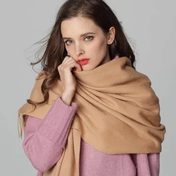 

Luxurious spring winter scarves for women shawls and wraps lady pashmina pure long cashmere head scarf hijabs stoles warm scarf