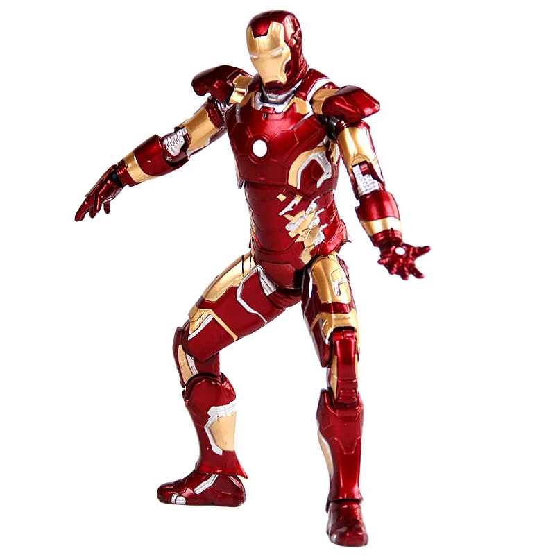 Marvel Мстители Железный человек фигурка модель MK42 MK43 MK21 IronMan Коллекционная кукла ПВХ фигурка подарок на день рождения игрушка для детей