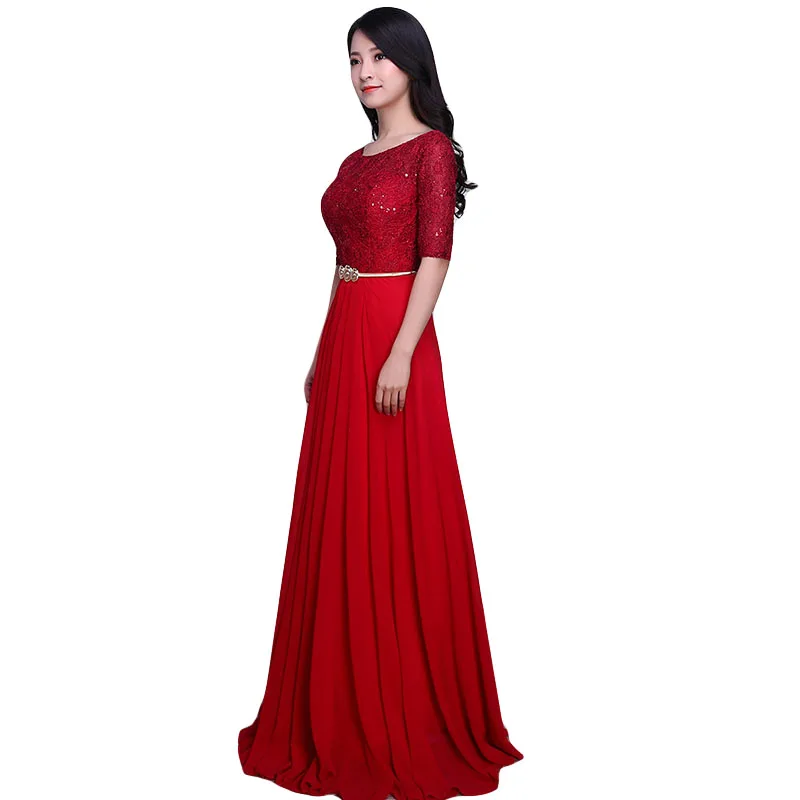 DongCMY модные туфли на шнурках для невесты свадьба красный Длинный дизайн vestidos longo вечернее платье