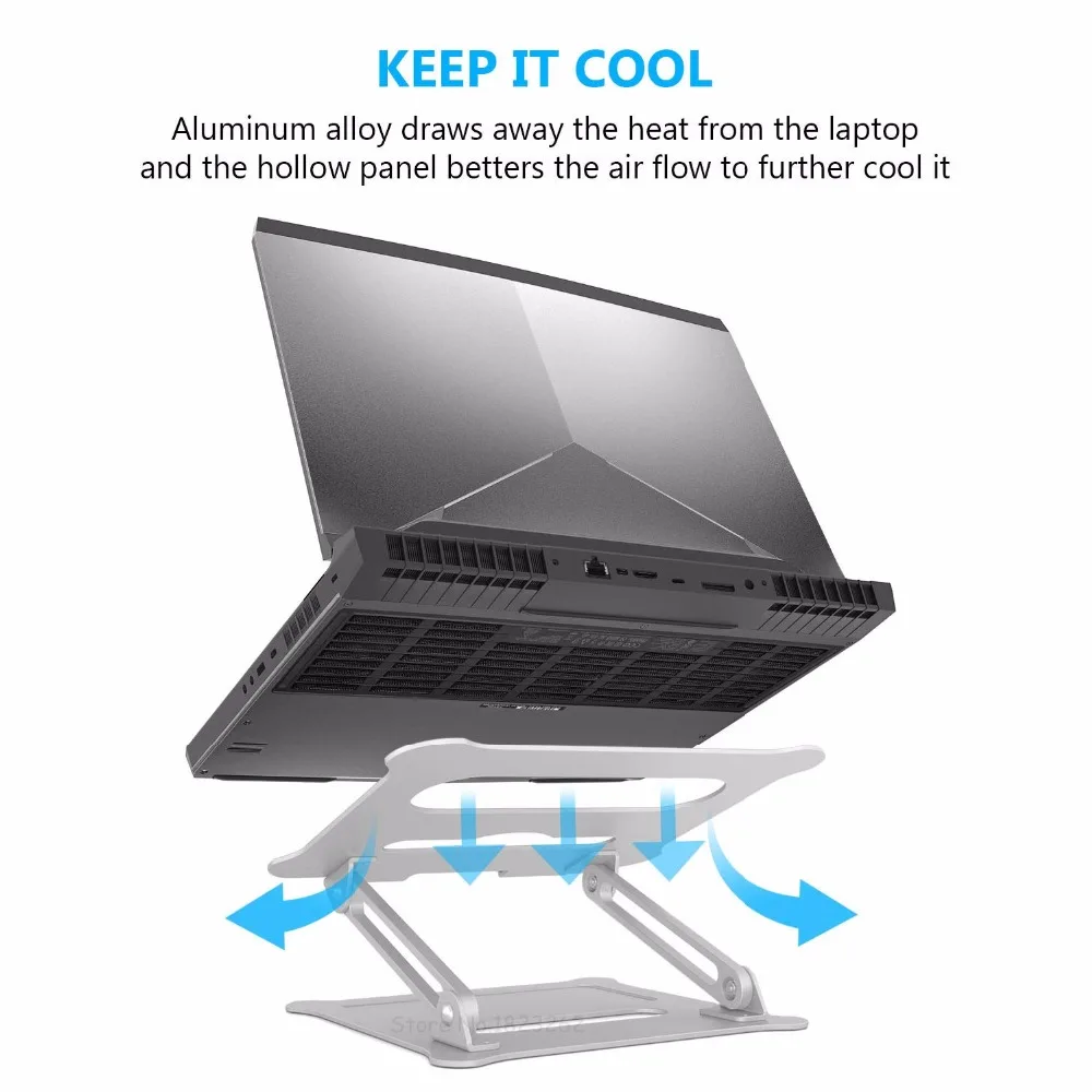 Подставка для ноутбука регулируемый по высоте алюминий ноутбук стояк держатель портативный Эргономичный ноутбук крепление до 17 ''для MacBook Air Pro