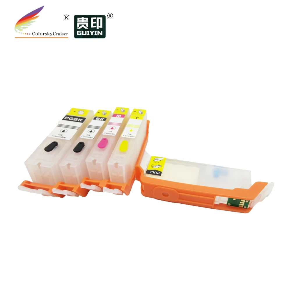 (RCC270-5) Заправляемый картридж с чернилами для Canon PIXMA MG5720 MG5721 MG5722 PGI-270 PGI270 PGI 270 CLI-271