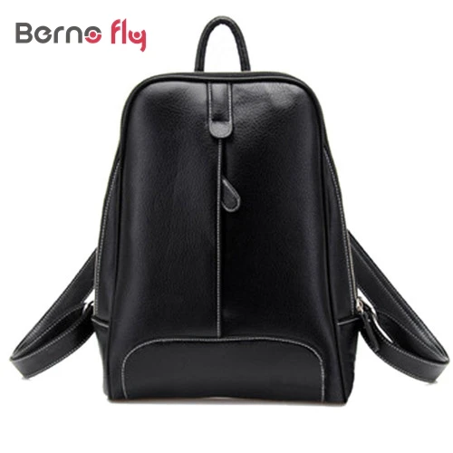 

New Fashion Women PU Leather Backpack Mochila School Bags For Teenagers Female College Wind Pu Bag Leather Students school Bag