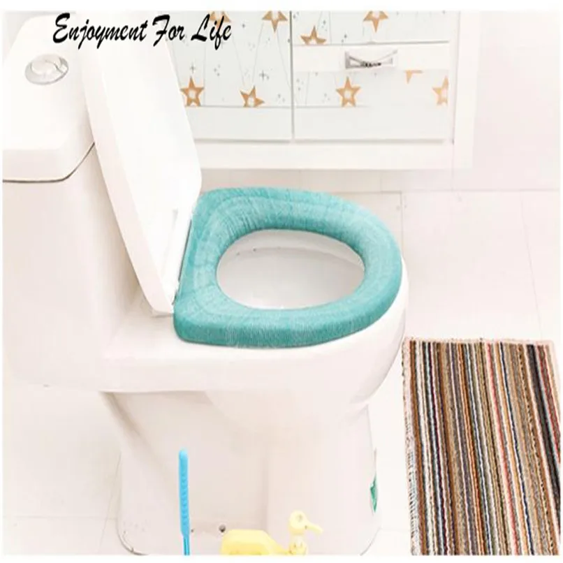 Новая Ванная комната Туалет сидение для унитаза моющиеся мягкие теплые коврики крышка подушки 3D19