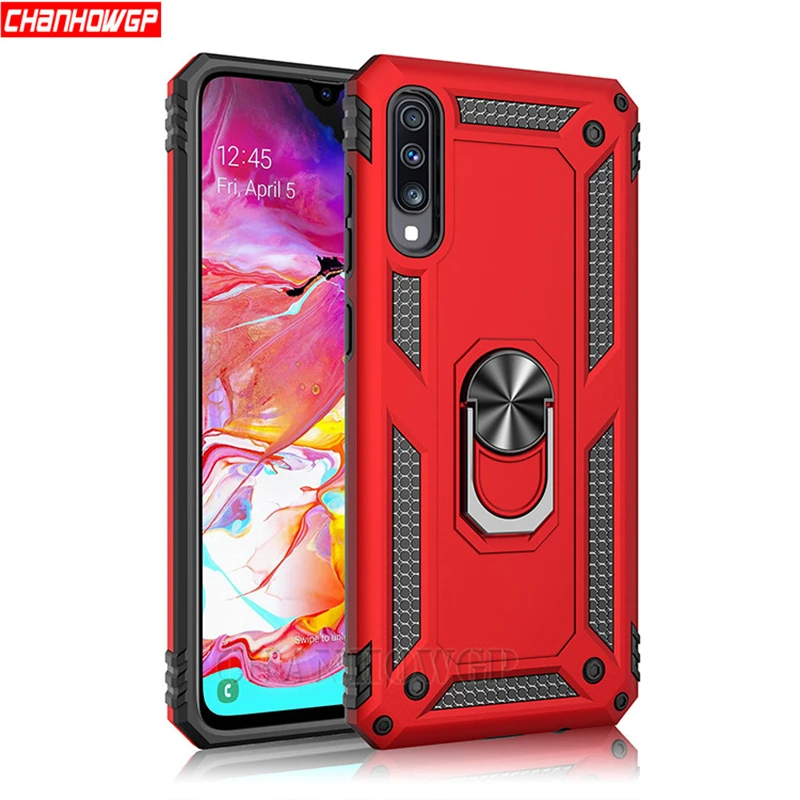 Армированный чехол с пряжкой на палец для Samsung Galaxy A10 A20 A30 A40 A50 A70 M10 M20 S10 S9 S8 Plus J4 J6 J3