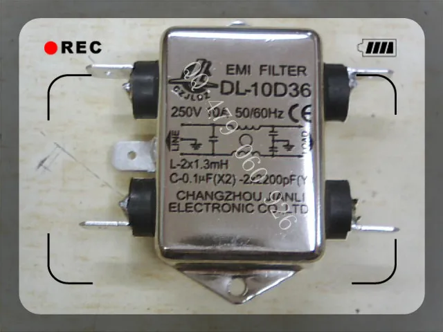 

[ZOB] Jianli EMI power filter DL-10D36 --10PCS/LOT
