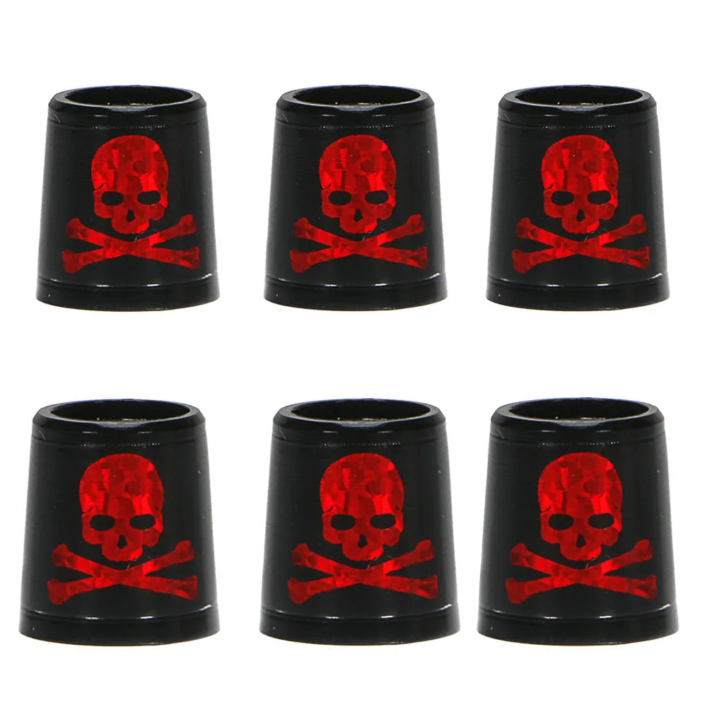 

Free shipping GOLF ferrules for irons and wedges spec : inner * higher* outer size 9.3 *15*13.8 mm black with red Skull