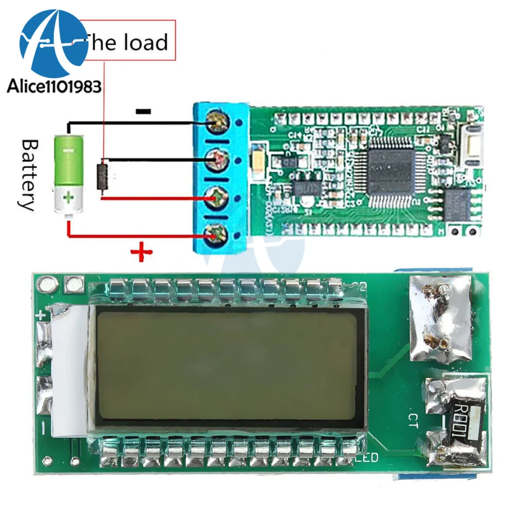 ЖК-тестер литиевой батареи 18650 литий-ионный тестер литиевой батареи измеритель емкости тока детектор напряжения Diy электронная печатная плата
