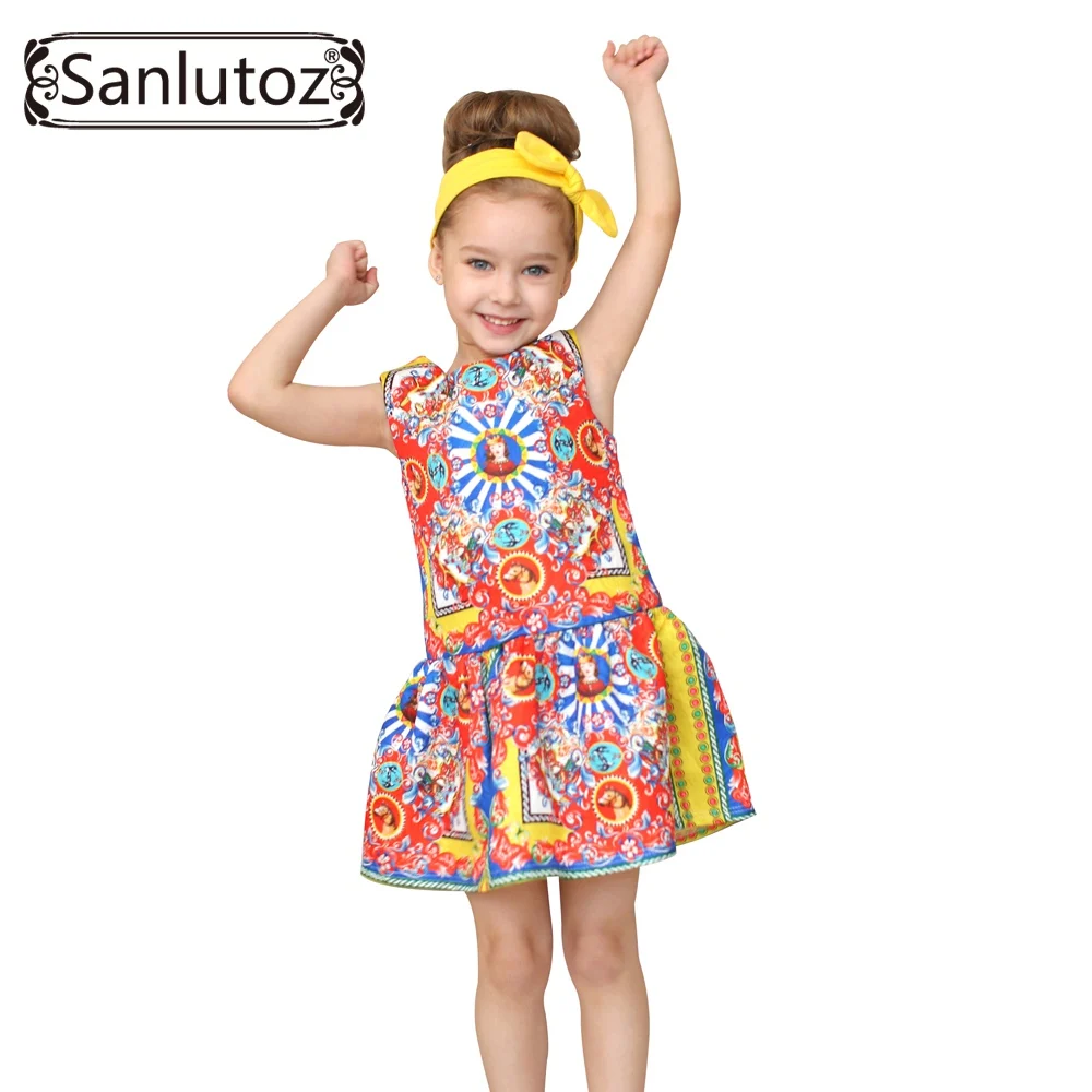 Sanlutoz-robe princesse pour filles | Vêtements de marque pour enfants, amusant, 2017