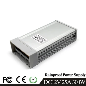 

Best quality 12V 25A 300W Rainproof Switching Power Supply Driver for LED Strip AC 110V 220V Input to DC12V Outdoor Light CCTV