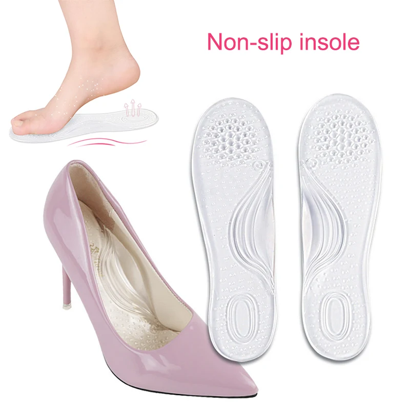 

1 Pair Silicone Insole Pad Arch Support Self-Adhesive High Heel Insole Gel Pads New