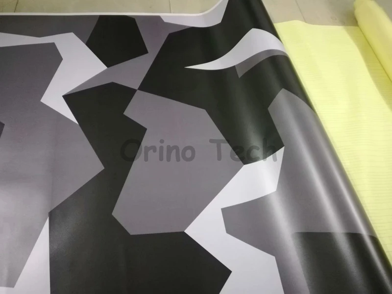 Black Grey White Vinyl Film Wrap-3