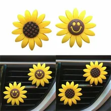 2x автомобиль милый и модный подсолнухи освежитель воздуха Подсолнечник аромат диффузор авто Интерьер Практичный Прочный Высокое качество l