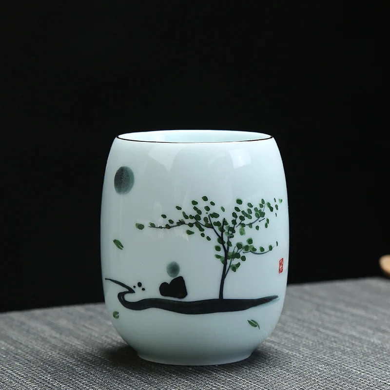 TANGPIN большой емкости керамические чайные чашки для чая фарфоровая китайская чашка кунг-фу 150 мл - Цвет: Style D