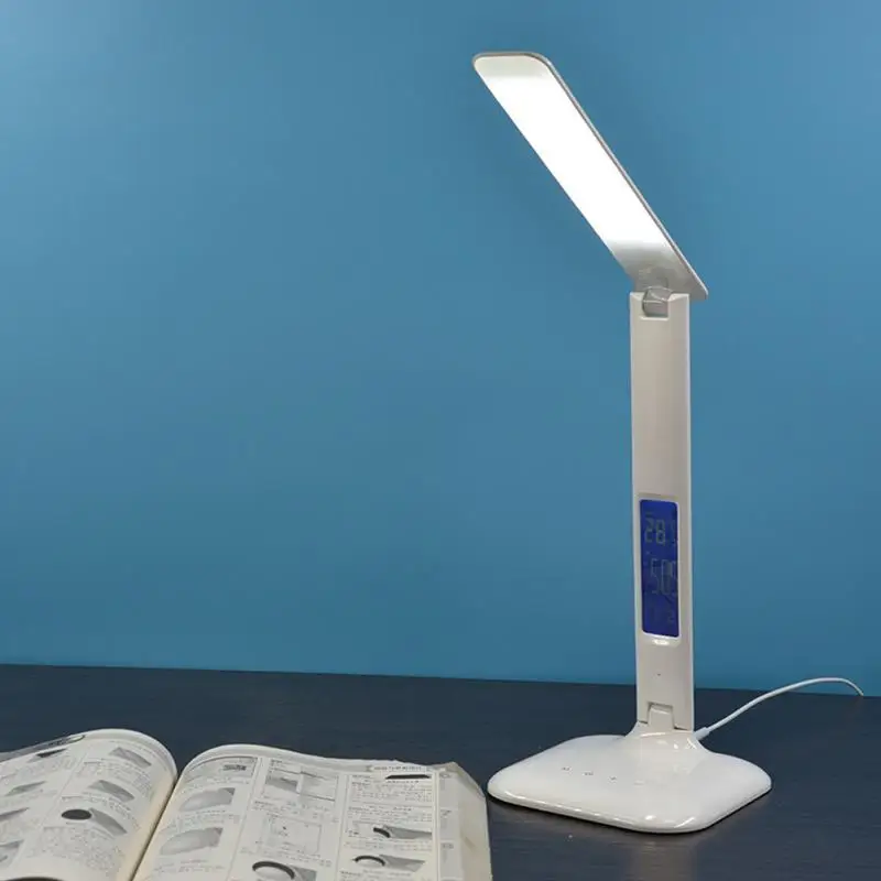 

5 Mode Calendar LED Light Dimmable Desktop Table Lamp Energy Saving Foldable ABS Table Lamp With Calendar Reading Lighting