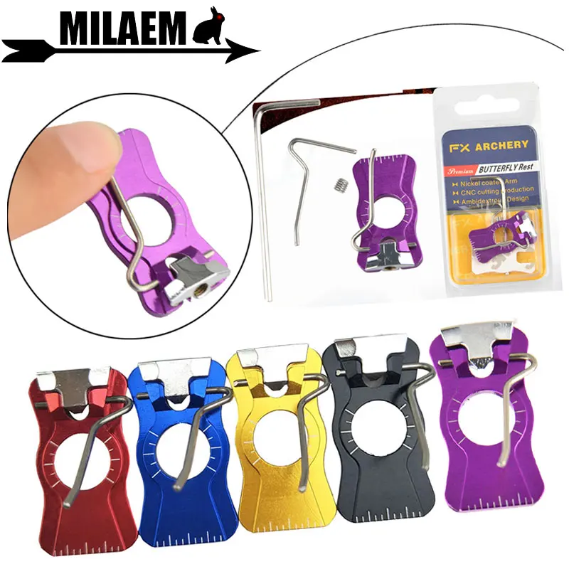 

Archery Recurve Bow Arrow Rest Aluminum Magnetic Arrow Rest Protection Fletching Accurate Outdoor Sports Shooting Accessories