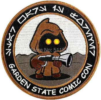 

3" Star Wars Garden State Comic Con Jawa Logo Uniform Movie TV Series Costume Cosplay Embroidered Emblem applique iron on patch