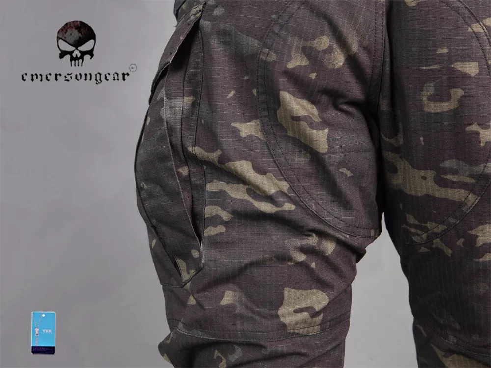 Для мужчин военный Охота БДУ брюки EMERSON Combat G3 тактические брюки с наколенники мультикам черный MCAD
