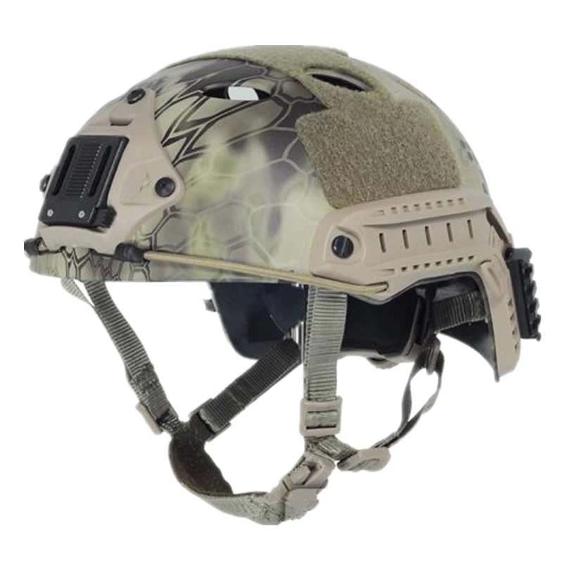 Тактический Быстрый Шлем PJ Тип спортивные защитный шлем-ОДУ Мультикам 8 видов цветов Велосипеды шлем ABS Материал M, L - Цвет: highlander