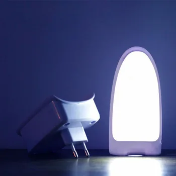 

Wall Socket Human Body Induction Light Sensor LED Night Light Wireless Rechargeable Emergency Night Lamp Flashlight EU Plug