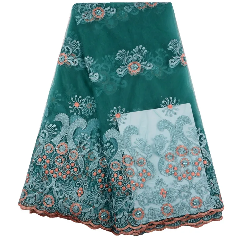New Style Nigerian Laces Fabric High Quality French Lace African Embroidered Net Fabrics For Dress 1522 | Дом и сад