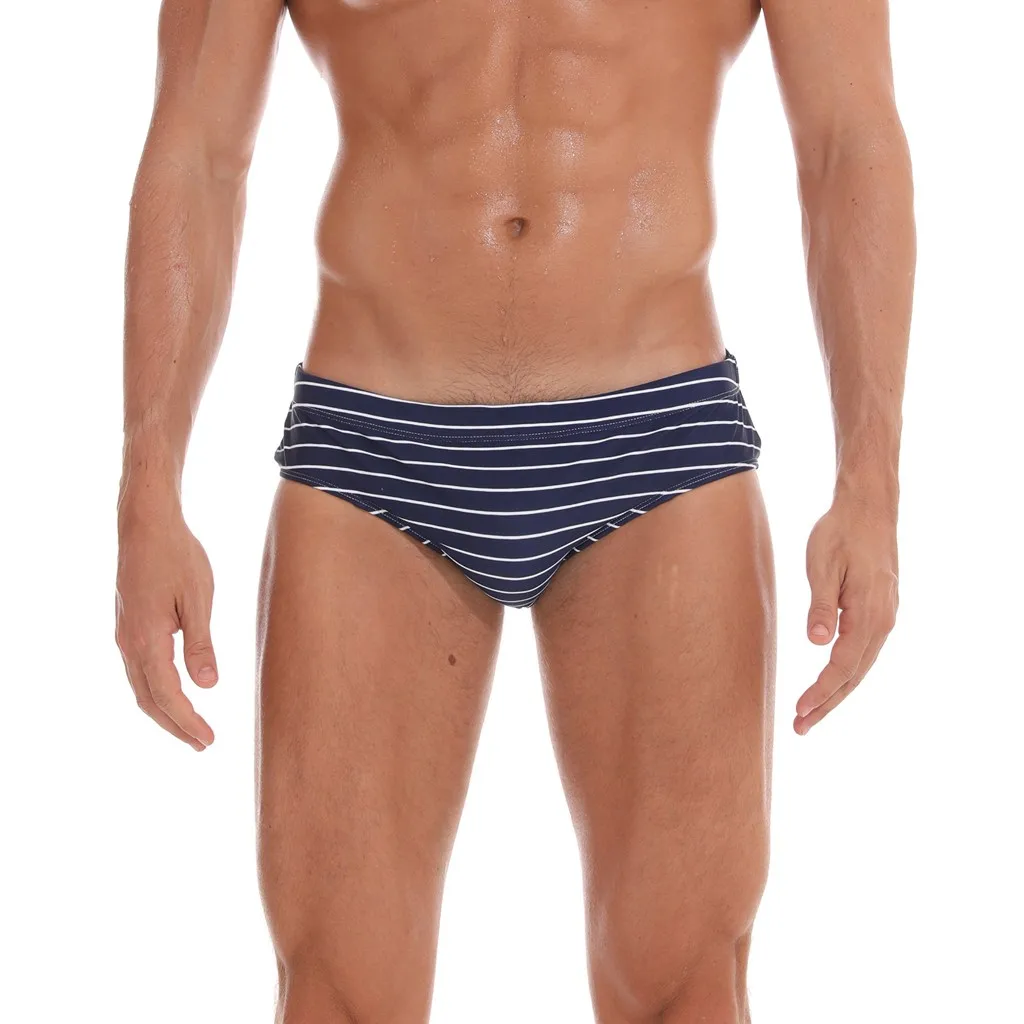 Fashion Men Breathable Trunks Pants Beach Print Running Swimming Underwear New Arrival Promotional Discounts - Цвет: Синий