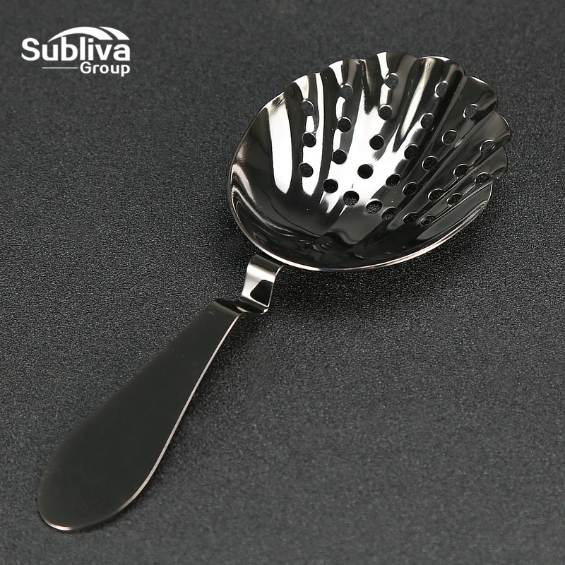 Shell Design Vintage Stainless Steel Julep Cocktail Strainer Copper Plated Gold Plated Bar