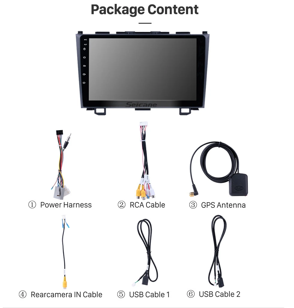 Seicane Android 8,1 2Din автомобиль радио gps навигации для Honda CRV 2006 2007 2008 2009 2010 2011 мультимедийный плеер головное устройство