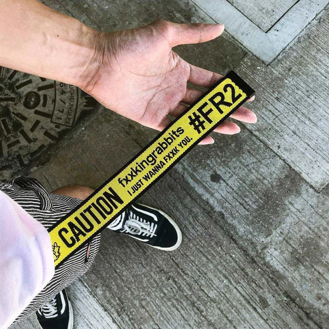 

FR2 Belt Men Women Fxxking Rabbits Harajuku Belt #FR2 Belt Chain FR2 Riem Canvas Cinturones Para Mujer Street Gg Belt Kemer
