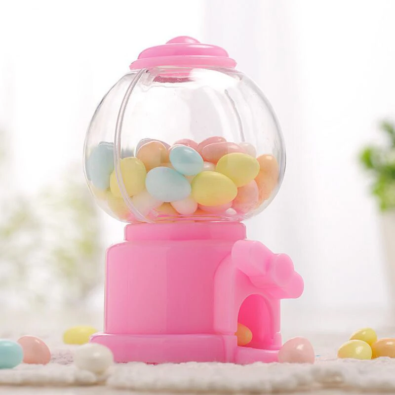 

12pcs Creative Capsule Machine Shape Plastic Candy Box Kids Toys Rotating Twist Candy Machine Birthday Paty Gift Box