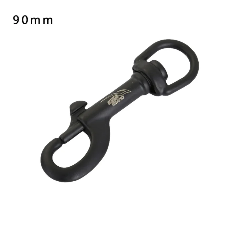 316 Stainless Steel Bolt Snap head Clip Diving singel 75/90/100mm BCD Accessories Tools double head 90/100/115mm - Color: Single hook