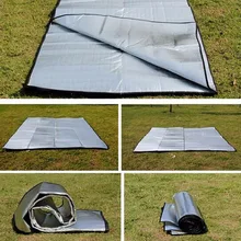 Alfombra de aluminio plegable de doble cara, impermeable, portátil, para viajes al aire libre, colchoneta de playa, colchón de dormir para Camping, senderismo, nuevo