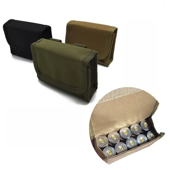 

hunting multi-function tactical molle pouch waist bag mini-bullet ammunition bag airsoft 10 hole bandolier bag military equipmen