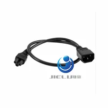 PDU UPS шнур преобразователя питания, IEC 320 C14 штекер к C5 Женский Кабель-адаптер IEC 3 Pin штекер к C5 Микки, 50 см, 1 шт