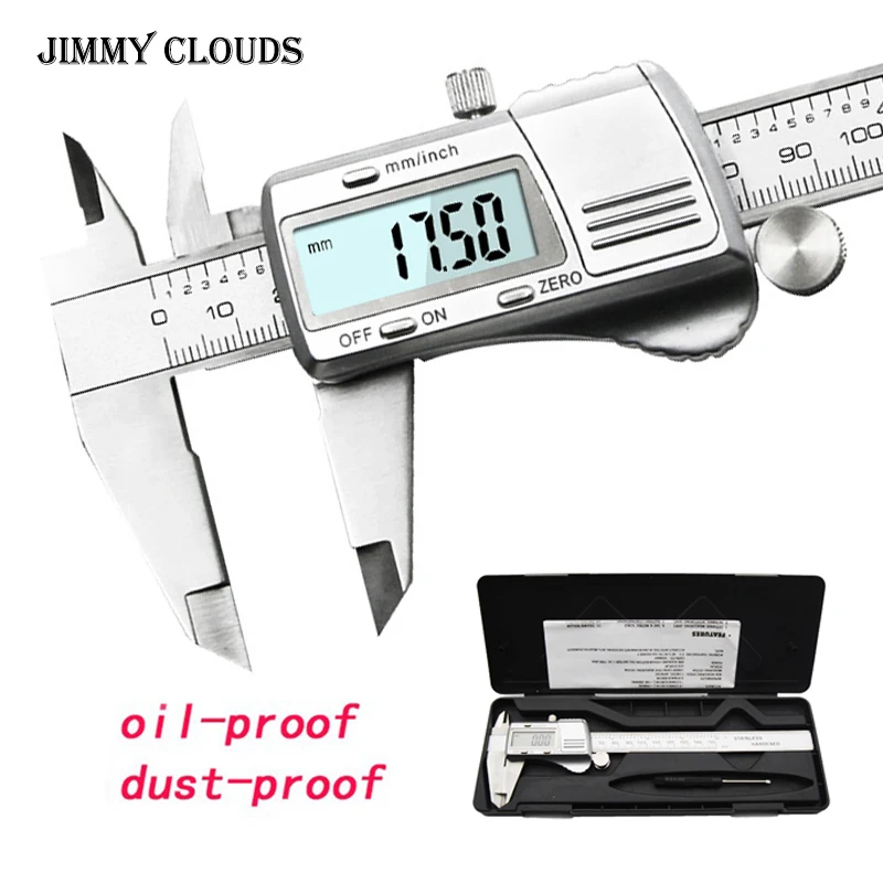 

Industrial precision Caliper 150mm 6 inch LCD Digital Electronic Vernier Caliper Gauge Stainless Steel Micrometer Measuring Tool