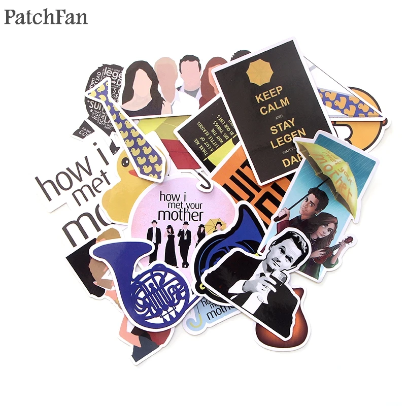 Patchfan 20 штук как я встретил вашу маму 90s наклейки для скрапбукинга детская игрушка
