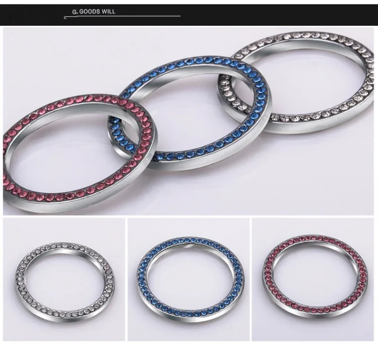 B7 Gum Aluminum Ring For Light Switch Aluminum Ring for Audi A4
