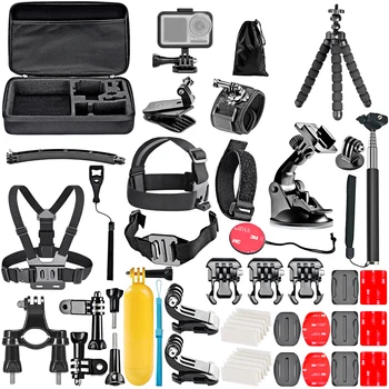 

HOBBYINRC 51-in-1 Camera Expansion +Camera Protection Frame Aluminum Bracket Kit for DJI OSMO ACTION Sports Camera