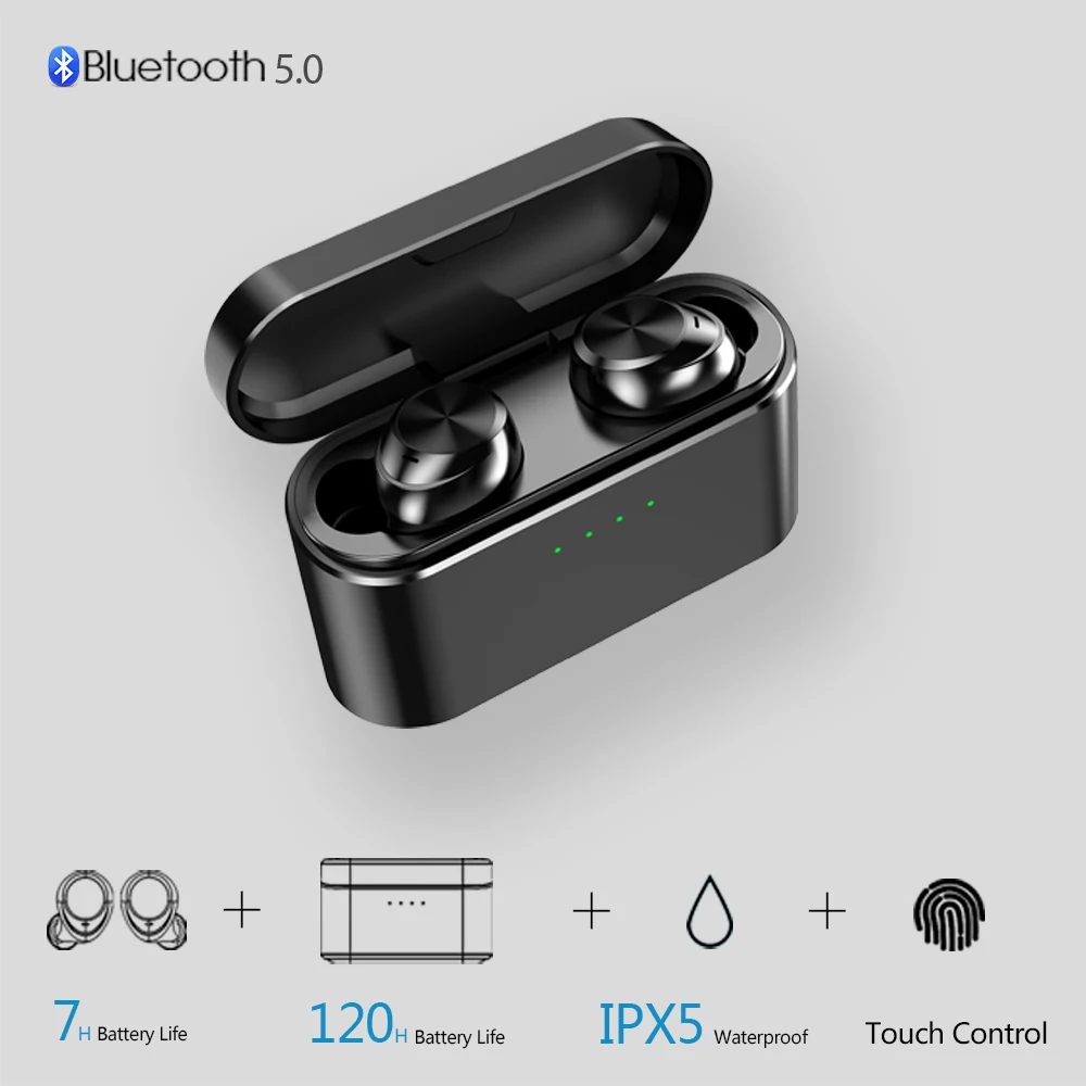 OUKK TWS X20 Plus 3000 мАч зарядный чехол беспроводные наушники Bluetooth 5 0 водонепроницаемые