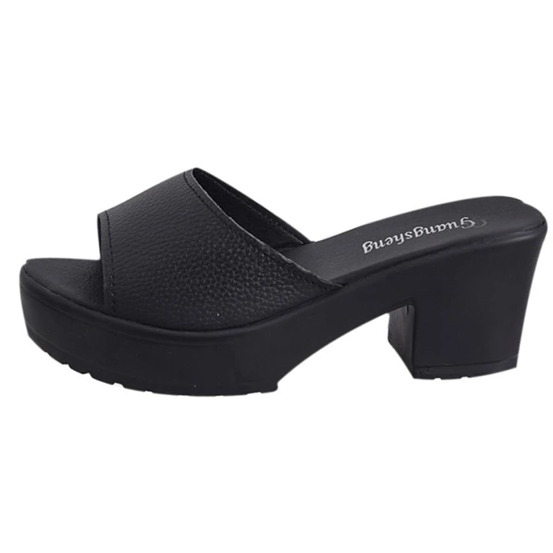 

shoes woman Women Fashion High Heeled Platform Soft Ladies Wedges Flip Flop Sandals sandals slippers Wedges O0521#30
