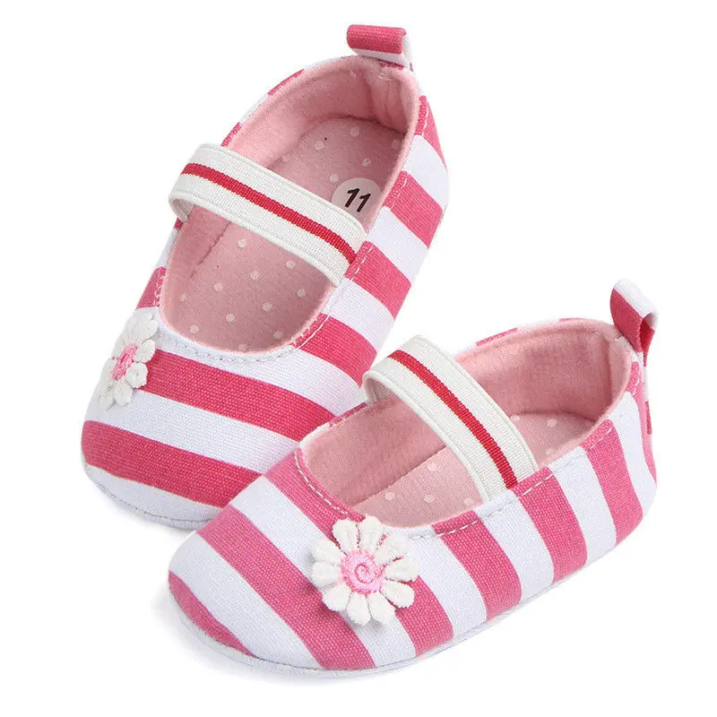 Новорожденных до 18 м младенцев для маленьких девочек мягкая Обувь для младенцев Мокасины Prewalker подошва Обувь