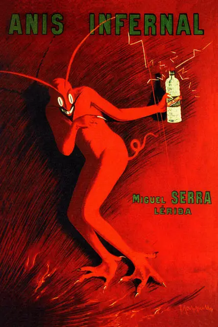 Винтаж алкогольные напитки вино плакат absinthe persan Экспорт Классический холст