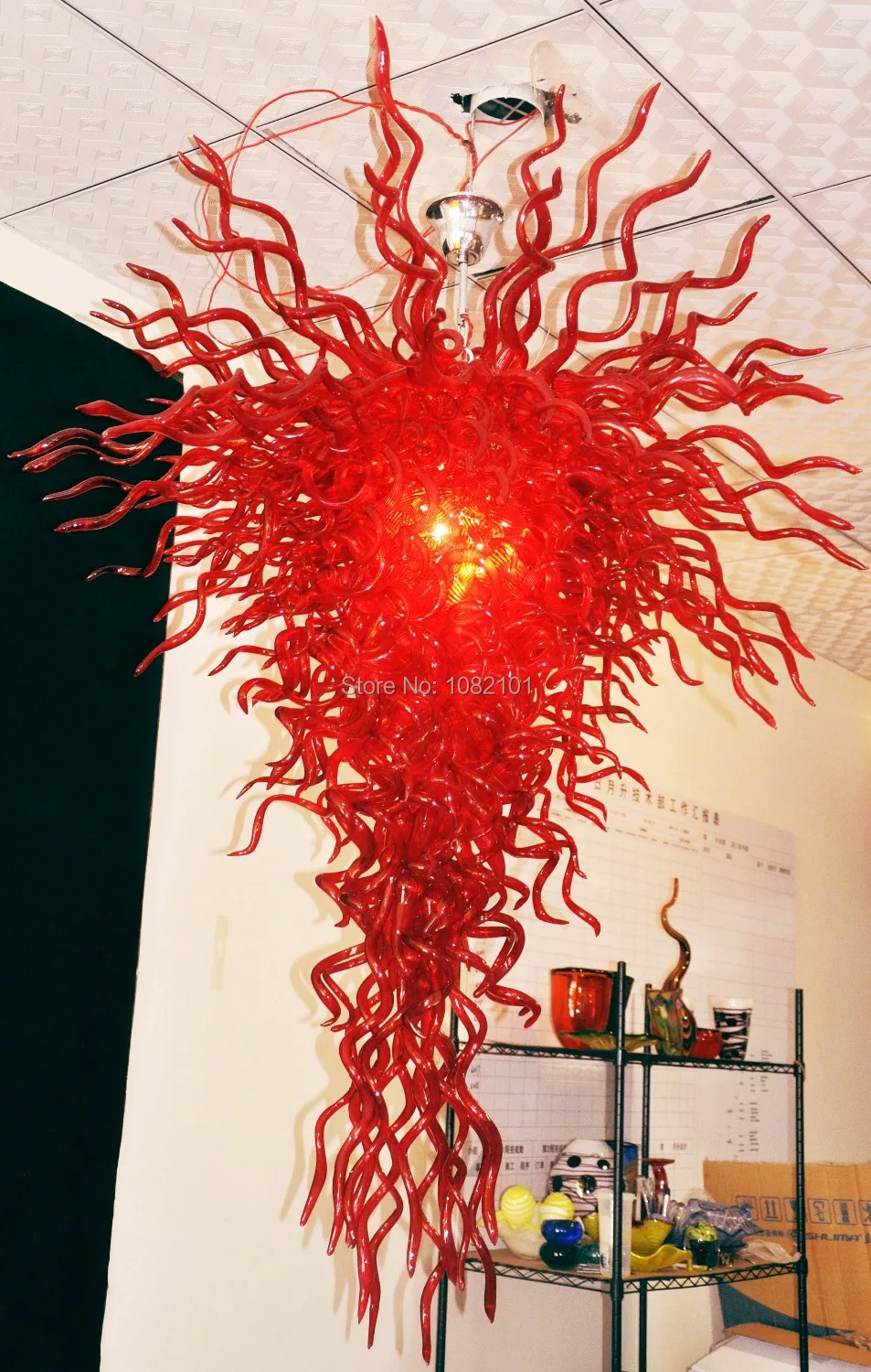 Бесплатная быстрая красная стеклянная люстра|chandeliers free shipping|red glass chandelierglass chandelier |
