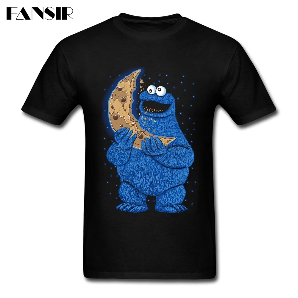 Top Designing T shirts Men Boy Short Sleeve Crewneck Cotton Cookie Moon
