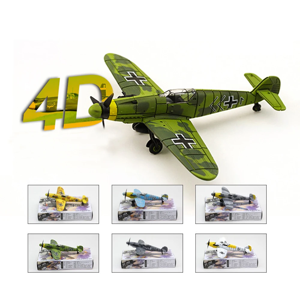 1/49 Aircraft Fighter Toys 4D Action Figure Assembly Airplane Models