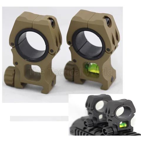 Acessórios de Caça Montagem em Trilho Bolha para 20mm Tático Comum Nível Picatinny Airsoft Rifle Combate Scope Montar 25.4mm – 30mm Uso