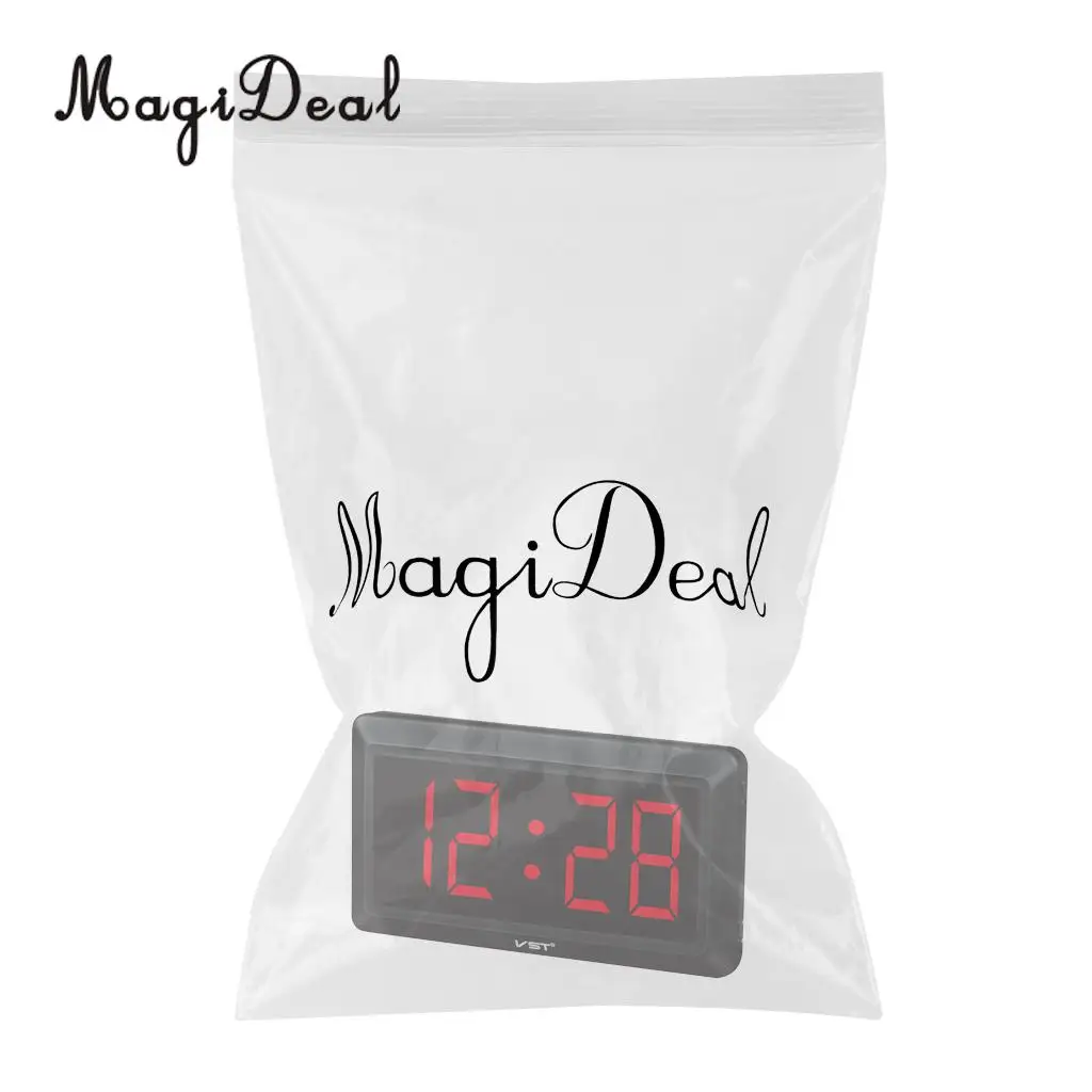 Practical Table Desk Clock Wall Digital LED Clock 24 Hour Display with AAA Backup Battery Memory Function EU Plug